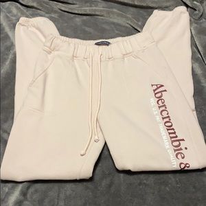 Abercrombie & Fitch Pink Banded Sweatpants